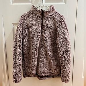 Nordstrom Teddy Quarter Zip Jacket